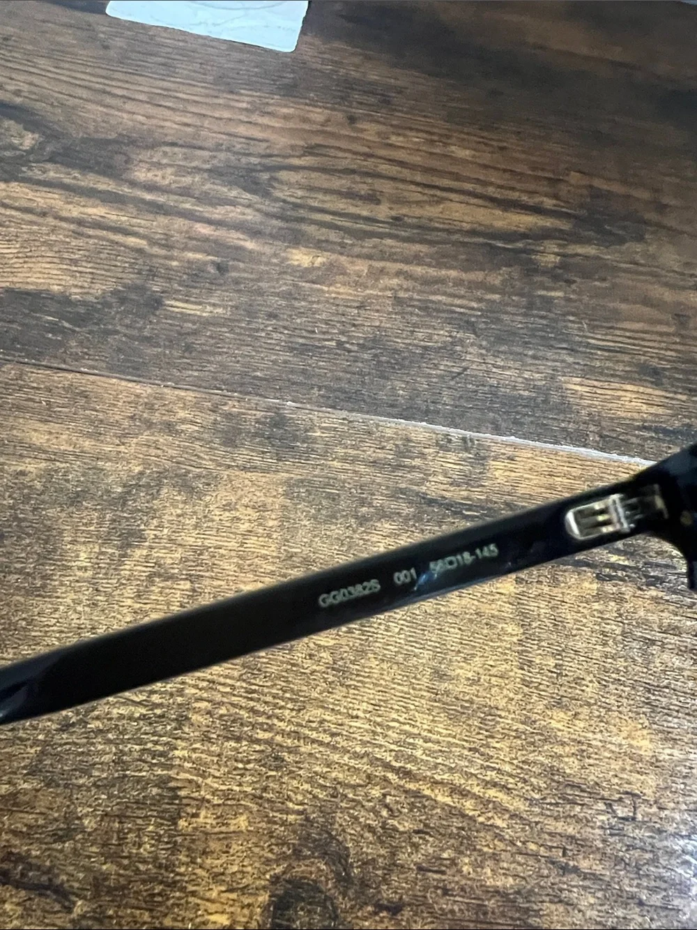 Gucci Black Sunglasses with Gold and Green Accents